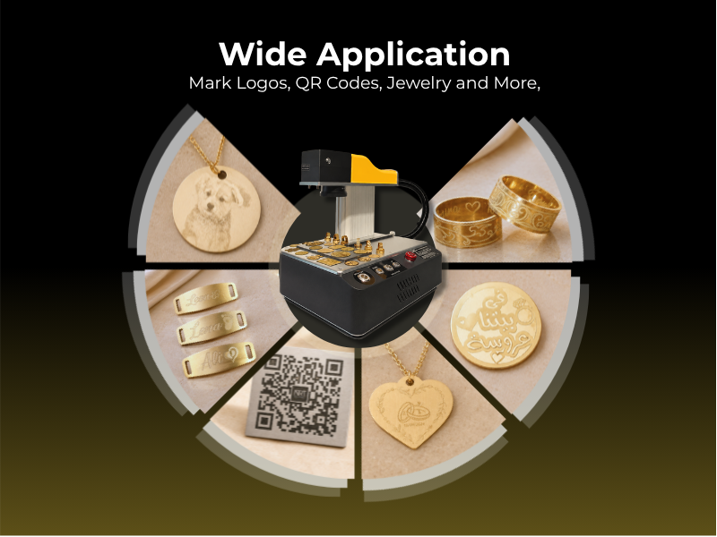 Mini fiber laser – logotipi, QR kodovi i graviranje nakita