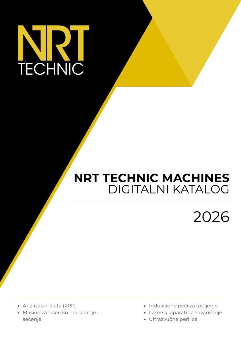 NRT Technic digitalni katalog zlatarske opreme 2026 – naslovna strana